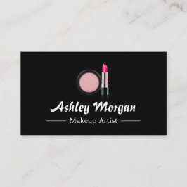 Makeup Artist Beauty Lipstick Blush Powder Logo Visitekaartje