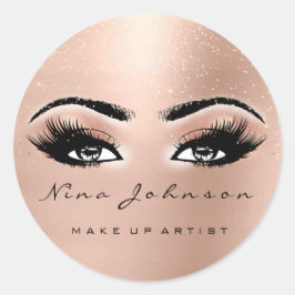 Makeup Artist Beauty Peach Spark Eye Glitter Lash Ronde Sticker