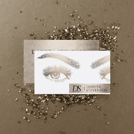 Makeup Artist Beauty Professional | Elegant Gold Visitekaartje