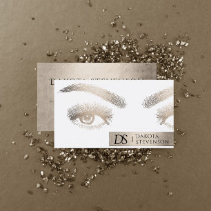 Makeup Artist Beauty Professional   Elegant Gold Visitekaartje