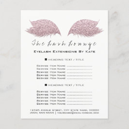 Makeup Artist Beauty Salon Black White Flyer Roos