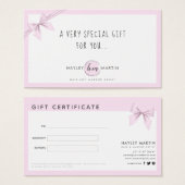 Makeup Artist Beauty Salon Cadeaubonnen Visitekaartje (Voorkant /achterkant)