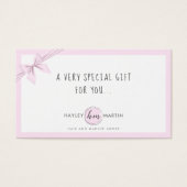 Makeup Artist Beauty Salon Cadeaubonnen Visitekaartje (Voorkant)