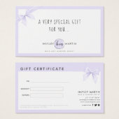 Makeup Artist Beauty Salon Cadeaubonnen Visitekaartje (Voorkant /achterkant)