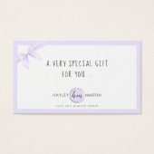 Makeup Artist Beauty Salon Cadeaubonnen Visitekaartje (Voorkant)