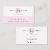 Makeup Artist/Beauty Salon Custom Logo - Klantenkaartje (Voorkant / Achterkant)