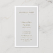 Makeup Artist Beauty Salon Director Elegant Luxury Visitekaartje (Achterkant)