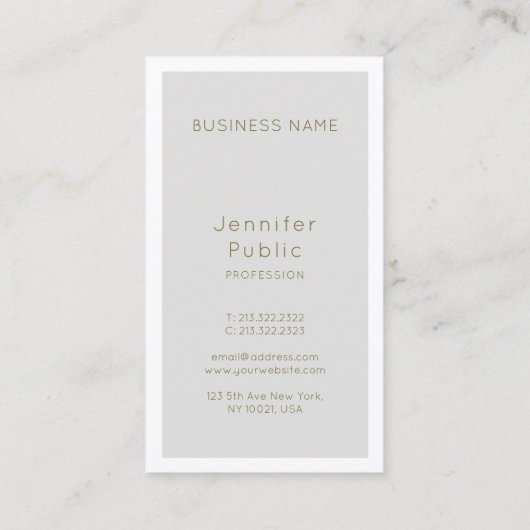 Makeup Artist Beauty Salon Director Elegant Luxury Visitekaartje (Achterkant)