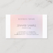 Makeup Artist Beauty Salon Elegant Professional Visitekaartje (Achterkant)