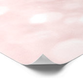 Makeup Artist Beauty Salon Eyebrow Pink Glitter Poster (Hoek)