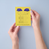 Makeup Artist Beauty Salon Flyer IndygoBlue Yellow (Hand)