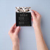 Makeup Artist Beauty Salon Flyer Marble Copper (Hand)