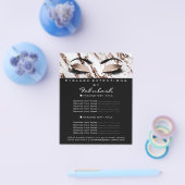 Makeup Artist Beauty Salon Flyer Marble Copper (Enkel)