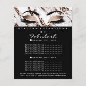 Makeup Artist Beauty Salon Flyer Marble Copper (Voorkant)