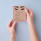 Makeup Artist Beauty Salon Flyer SPA Black Roos (Hand)