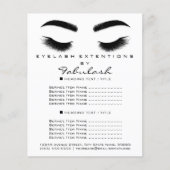 Makeup Artist Beauty Salon Flyer SPA Black White (Voorkant)