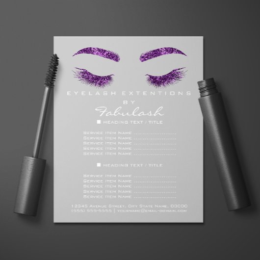 Makeup Artist Beauty Salon Flyer SPA Grey