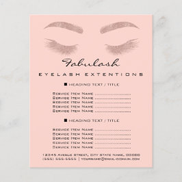 Makeup Artist Beauty Salon Flyer SPA Roos Prijzen