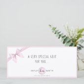 Makeup Artist Beauty Salon Gift Certificate Kaart (Staand voorkant)