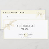 Makeup Artist Beauty Salon Gift Certificate Kaart (Voorkant / Achterkant)