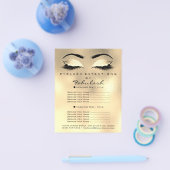 Makeup Artist Beauty Salon Glitter Flyer Browns (Enkel)