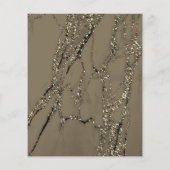 Makeup Artist Beauty Salon Glitter Flyer Marble (Achterkant)