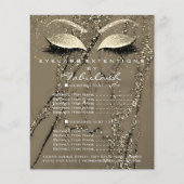 Makeup Artist Beauty Salon Glitter Flyer Marble1 (Voorkant)