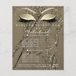 Makeup Artist Beauty Salon Glitter Flyer Marble1