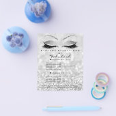 Makeup Artist Beauty Salon Glitter Flyer Silver1 (Enkel)