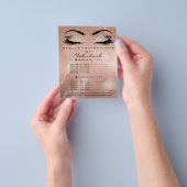 Makeup Artist Beauty Salon Glitter Flyer Skinny (Hand)
