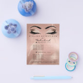 Makeup Artist Beauty Salon Glitter Flyer Skinny (Enkel)