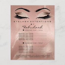 Makeup Artist Beauty Salon Glitter Flyer Skinny
