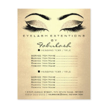 Makeup Artist Beauty Salon Glitter Gold Prices