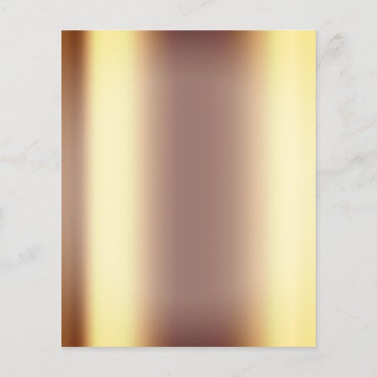 Makeup Artist Beauty Salon Gold Glitter Flyer Faux (Achterkant)