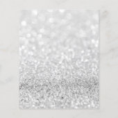 Makeup Artist Beauty Salon Gold Glitter Flyer Grey (Achterkant)