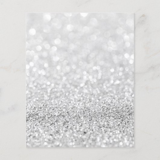 Makeup Artist Beauty Salon Gold Glitter Flyer Grey (Achterkant)