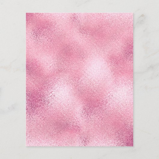 Makeup Artist Beauty Salon Gold Glitter Flyer Roze (Achterkant)