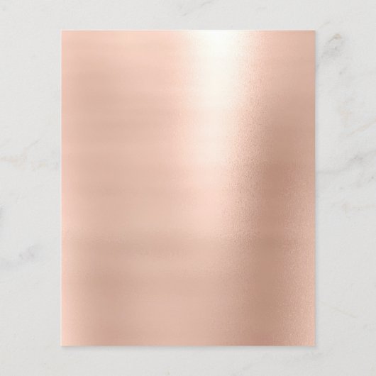 Makeup Artist Beauty Salon Gold Glitter Flyer VIP (Achterkant)