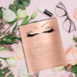 Makeup Artist Beauty Salon Gold Lash Flyer White<br><div class="desc">Stap in de wereld van glamour met deze prachtig ontworpen make-up artiest Beauty Salon Flyer, beschikbaar op Zazzle. Deze flyer, die speciaal is gemaakt voor de schoonheidsindustrie, heeft een chique witte achtergrond verfraaid met elegante gouden accenten en benadrukt de luxueuze diensten van een make-upkunstenaar of een schoonheidssalon. Het middelpunt is...</div>