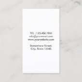 Makeup Artist Beauty Salon Gold Makeup Brush Visitekaartje (Achterkant)