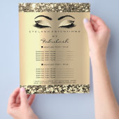 Makeup Artist Beauty Salon Golden Flyer-prijzen Flyer (Hand)