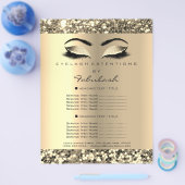 Makeup Artist Beauty Salon Golden Flyer-prijzen Flyer (Enkel)