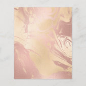 Makeup Artist Beauty Salon Lash Flyer Marble Gold (Achterkant)