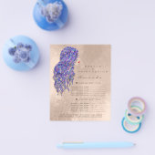 Makeup Artist Beauty Salon Lash Flyer Mermaid Pear (Enkel)