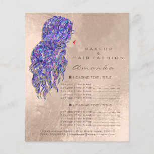 Makeup Artist Beauty Salon Lash Flyer Mermaid Pear