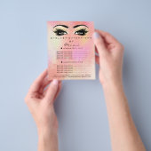 Makeup Artist Beauty Salon Lash Flyer Pastel Ombre (Hand)