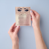 Makeup Artist Beauty Salon Lash Flyer Powder Roos (Hand)