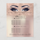 Makeup Artist Beauty Salon Lash Flyer Powder Roos (Voorkant)