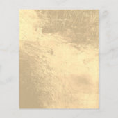 Makeup Artist Beauty Salon Lashes Brown Flyer Gold (Achterkant)