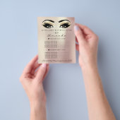 Makeup Artist Beauty Salon Lashes Flyer Champaigne (Hand)